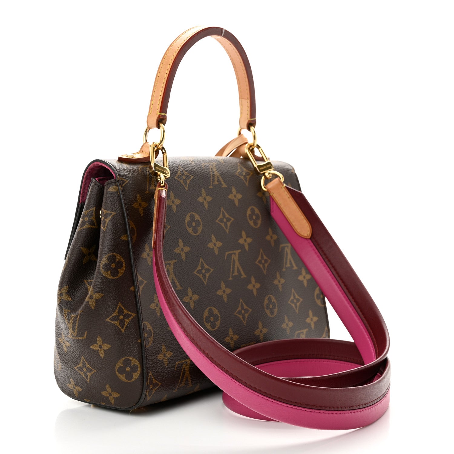 Louis Vuitton Monogram Cluny BB Bordeaux Fuchsia 3 of 12