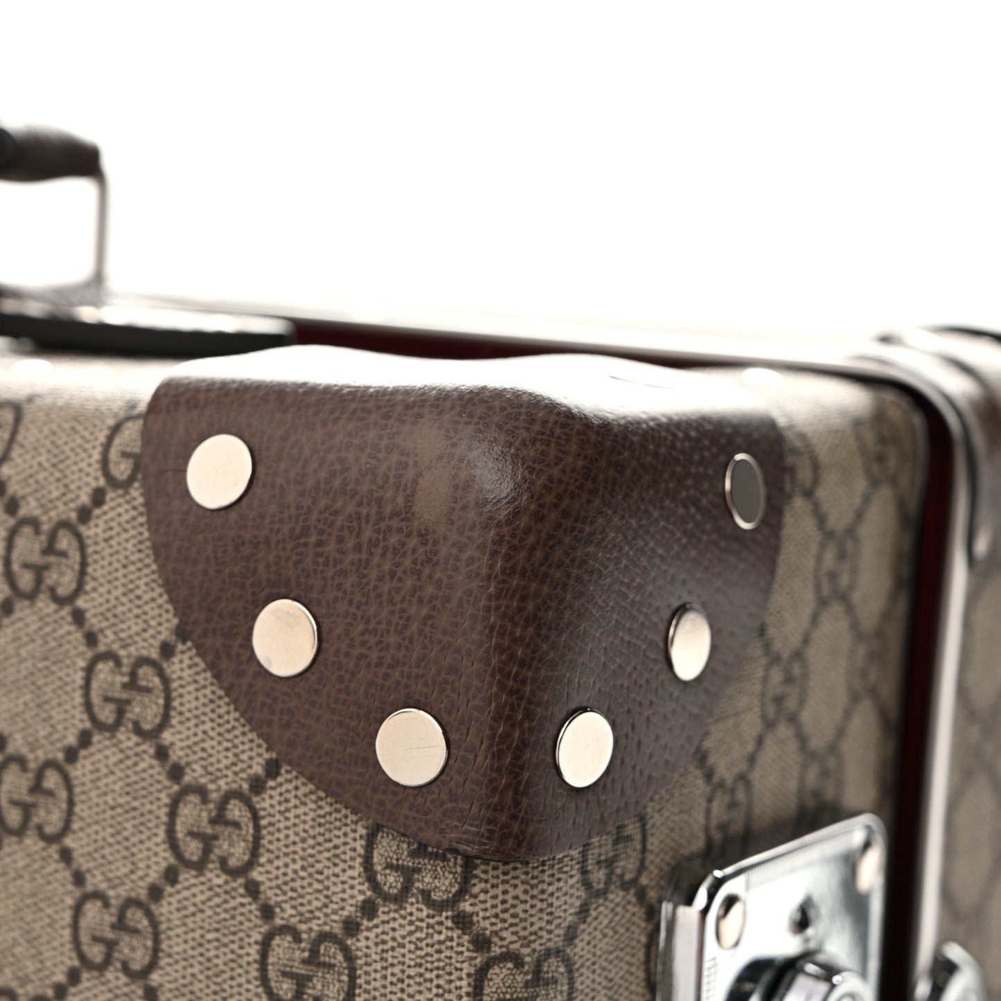 Supreme Monogram Medium Globe-Trotter Suitcase Brown