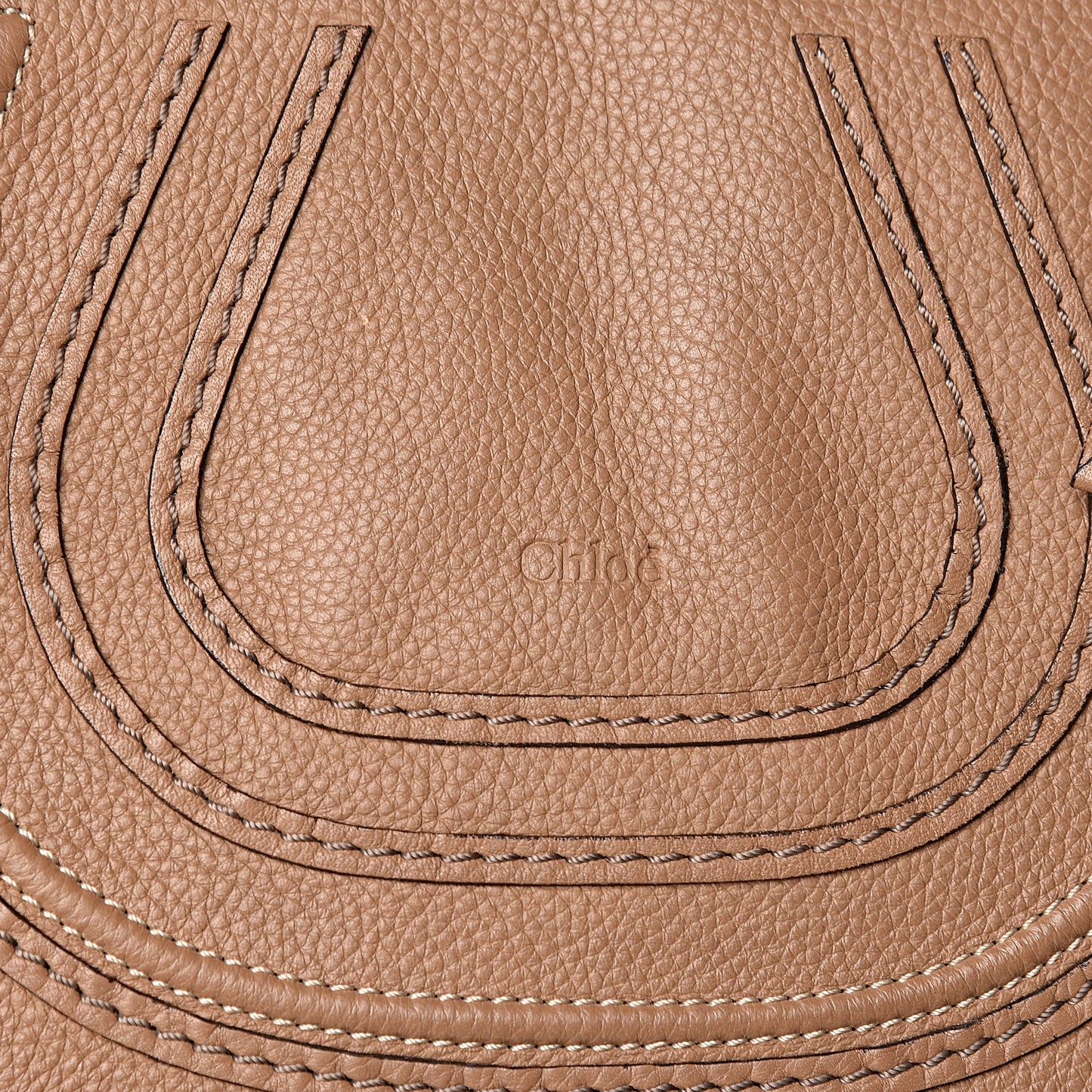 Calfskin Medium Marcie Round Zip Crossbody Bag Nut