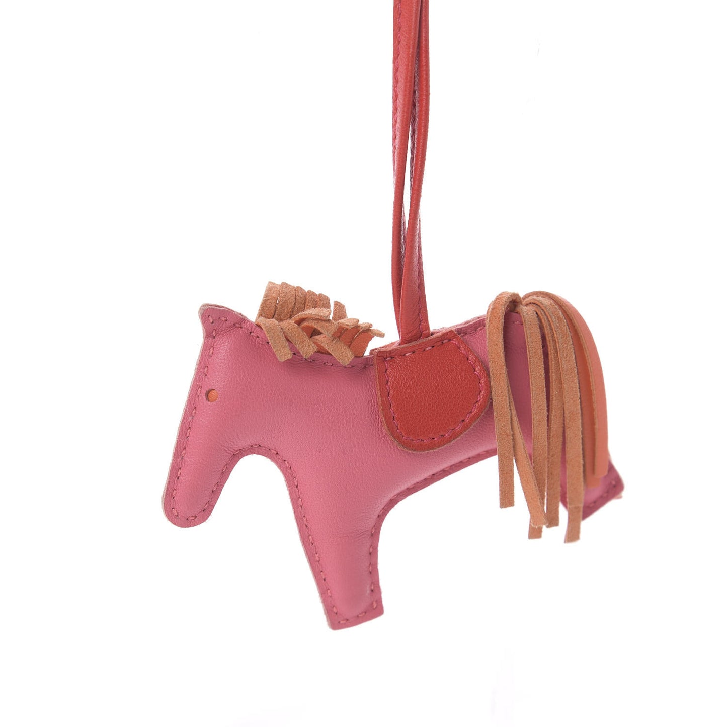 Milo Lambskin Grigri Rodeo Bag Charm PM Rose Azalee Orange Poppy Rouge Indien