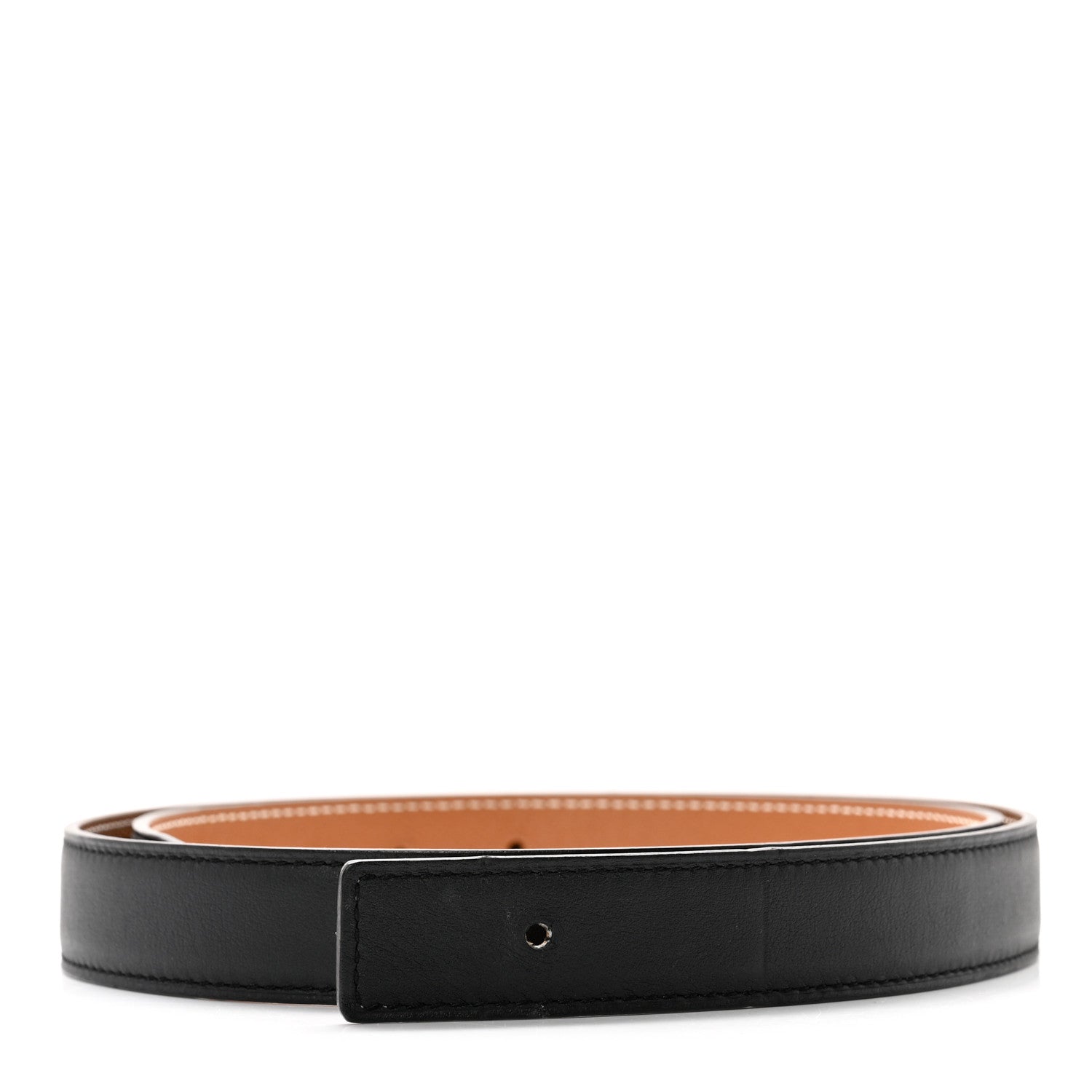 Hermes Swift Epsom 24mm Belt Strap 85/34 Black Gold 1 of 7