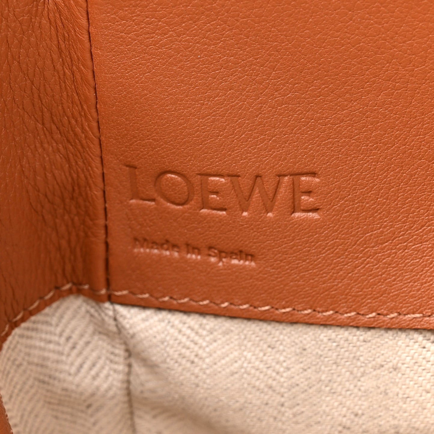 Calfskin Canvas Medium Hammock Shoulder Bag Natural Tan