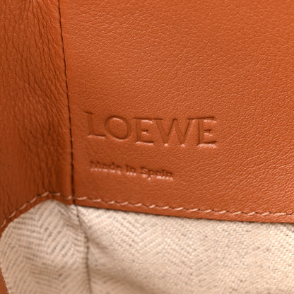 Loewe Calfskin Canvas Medium Hammock Shoulder Bag Natural Tan 6 of 10