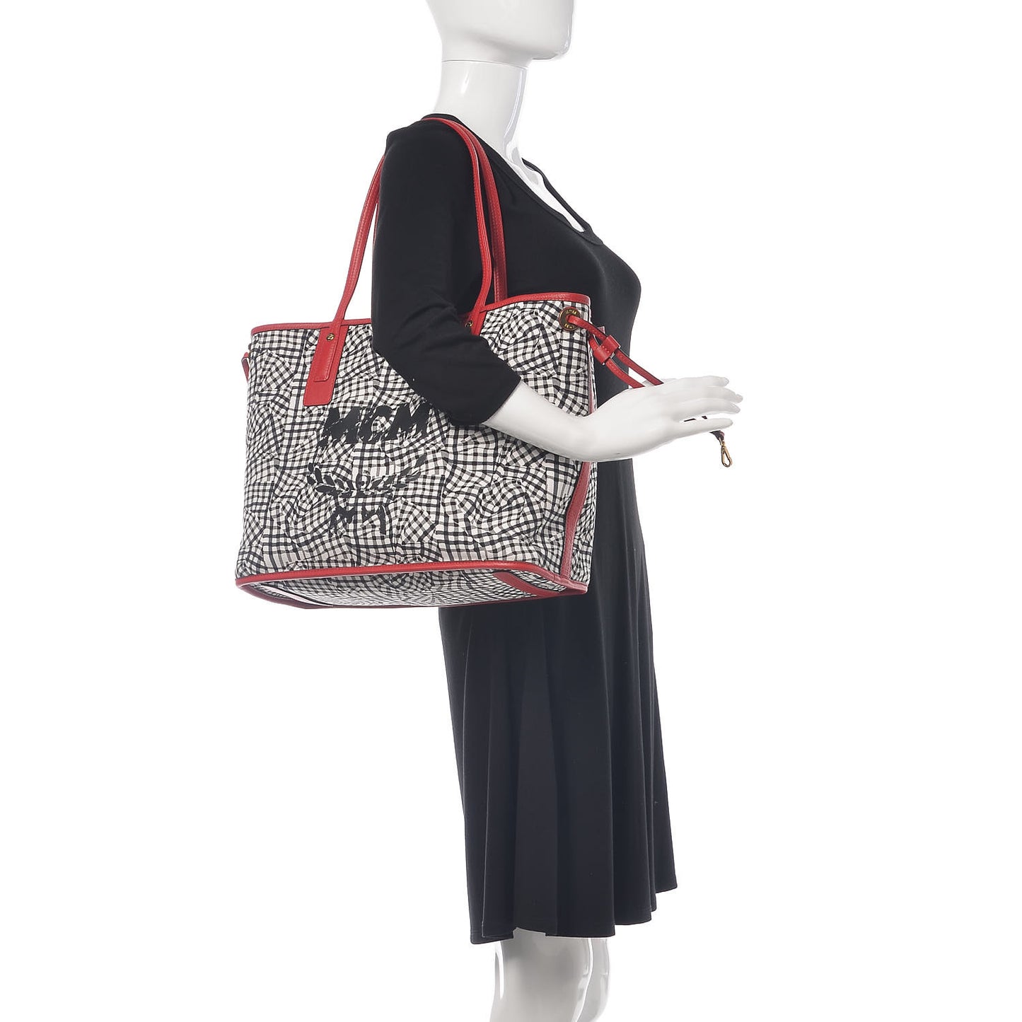 Visetos Medium Liz Reversible Shopper Tote Ruby Red