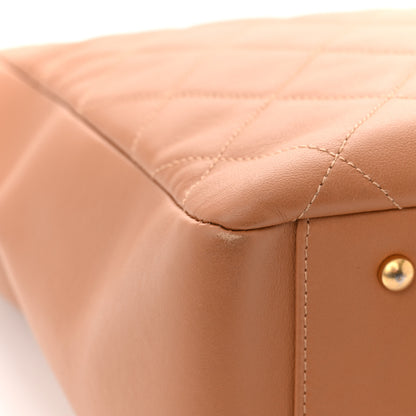 Chanel Calfskin Stitched Large Shopping Bag Brown 14 of 14