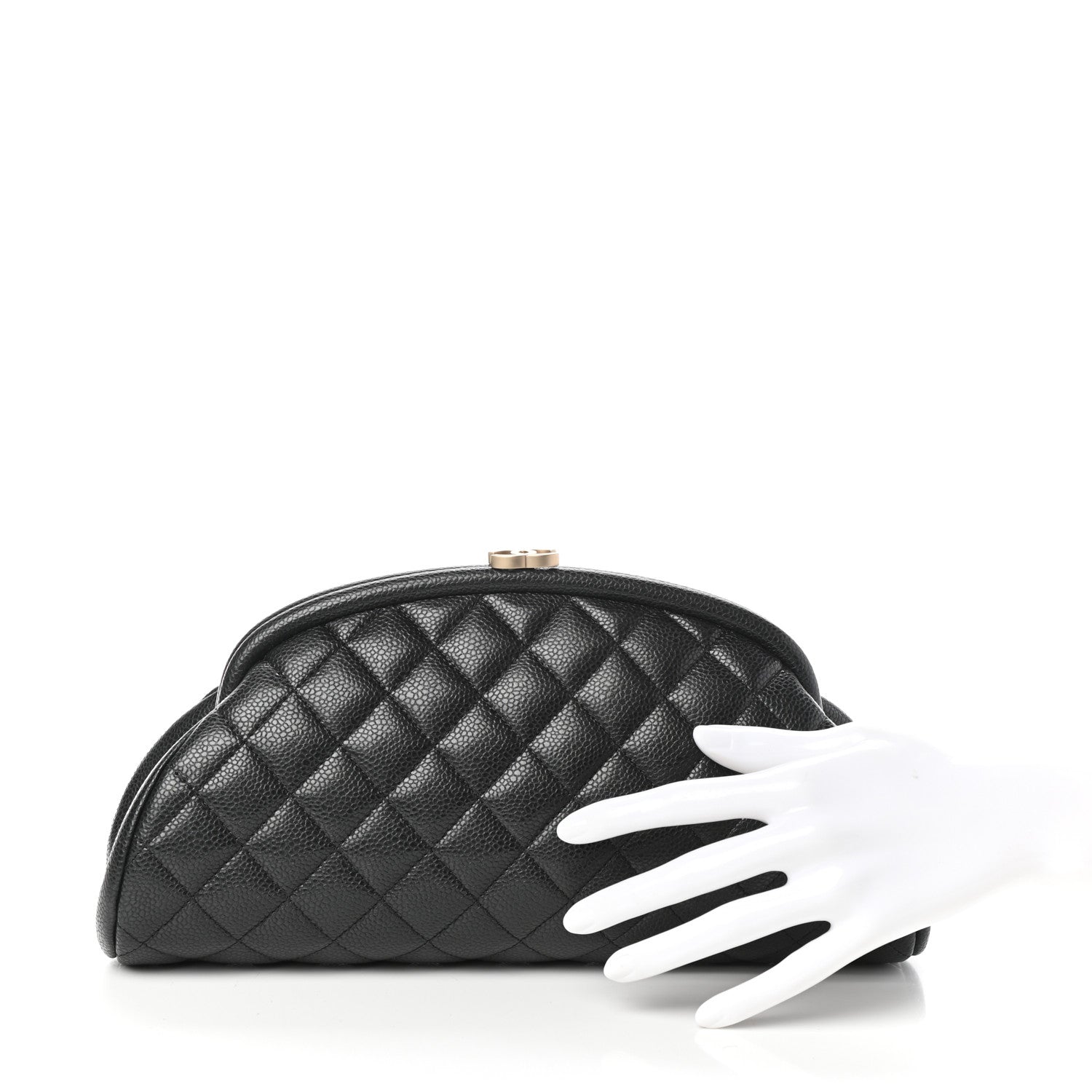 Chanel Caviar Quilted Timeless Clutch Black 2 of 9