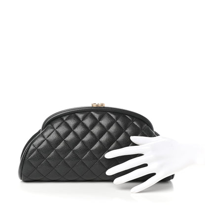 Chanel Caviar Quilted Timeless Clutch Black 2 of 9