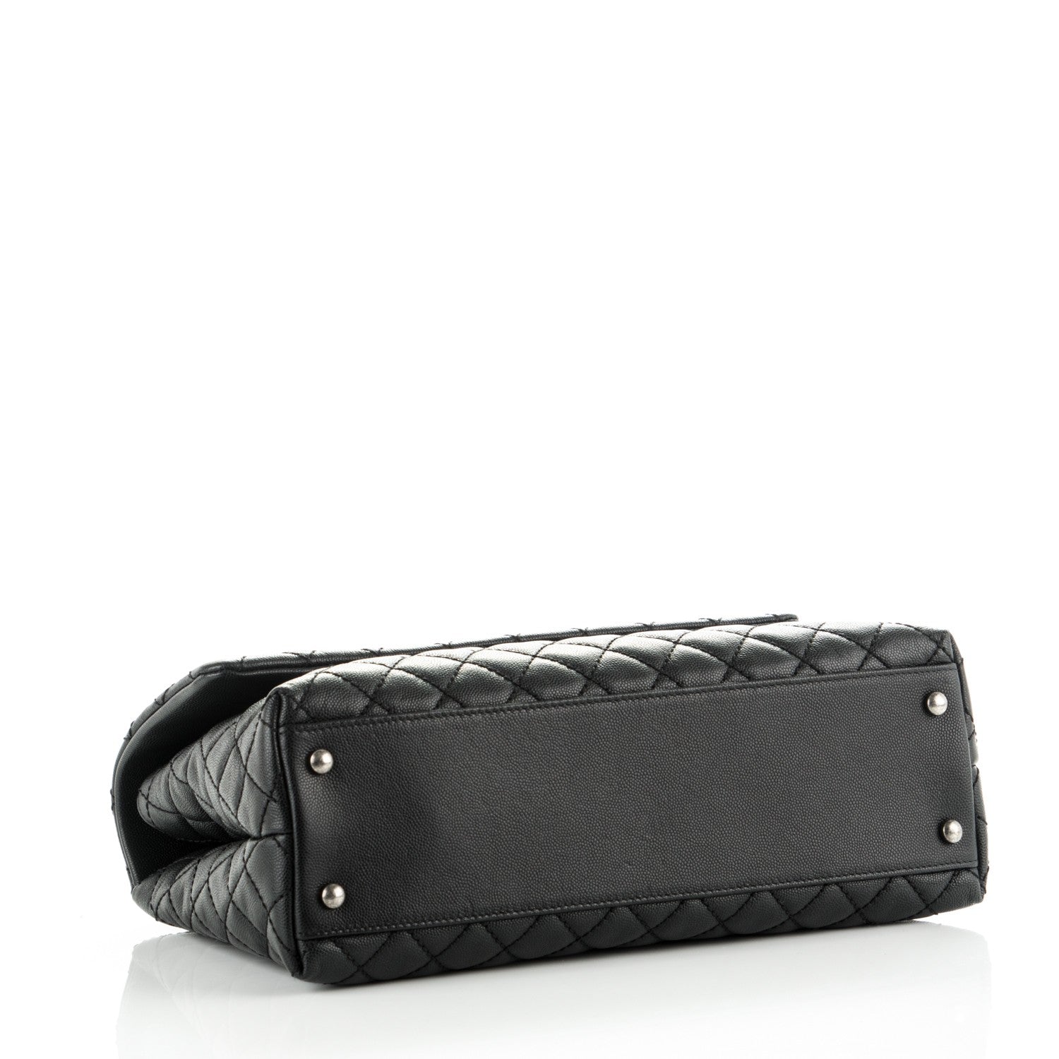 Chanel Caviar Quilted Medium Coco Handle Flap Black 4 of 8