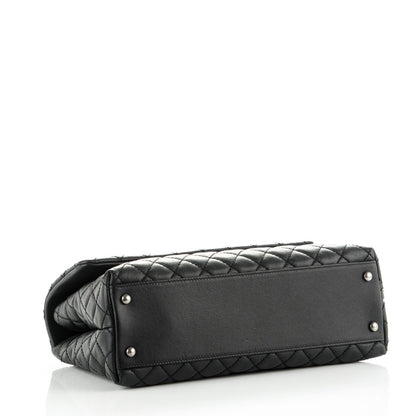 Chanel Caviar Quilted Medium Coco Handle Flap Black 4 of 8