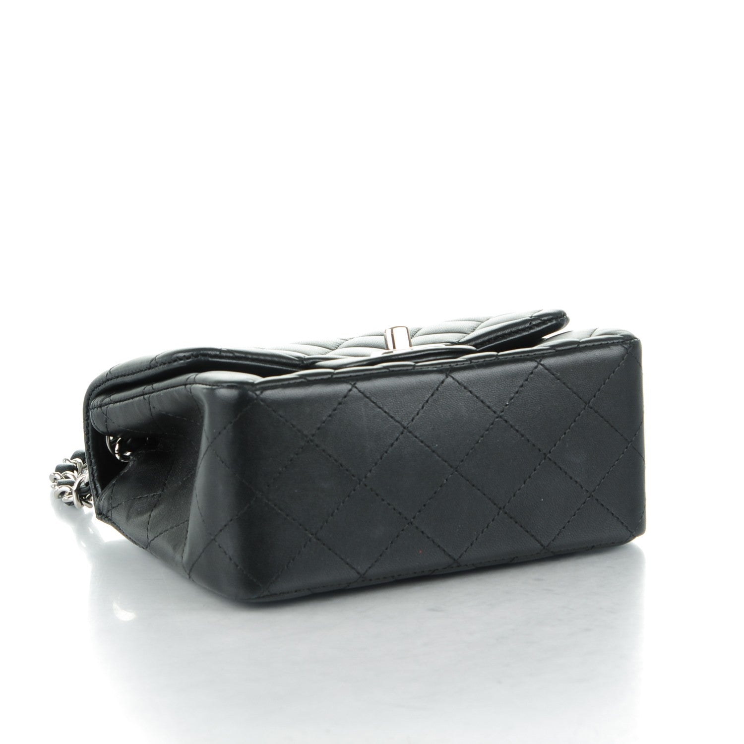 Chanel Lambskin Quilted Mini Square Flap Black 4 of 8