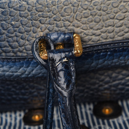 Louis Vuitton Denim Stripes Polka Dot Corsaire Navy 10 of 12