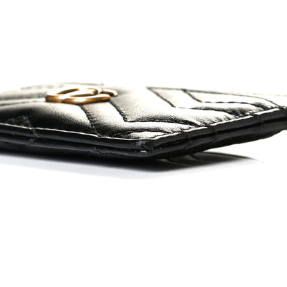 Gucci Calfskin Matelasse GG Marmont Card Holder Black 7 of 8