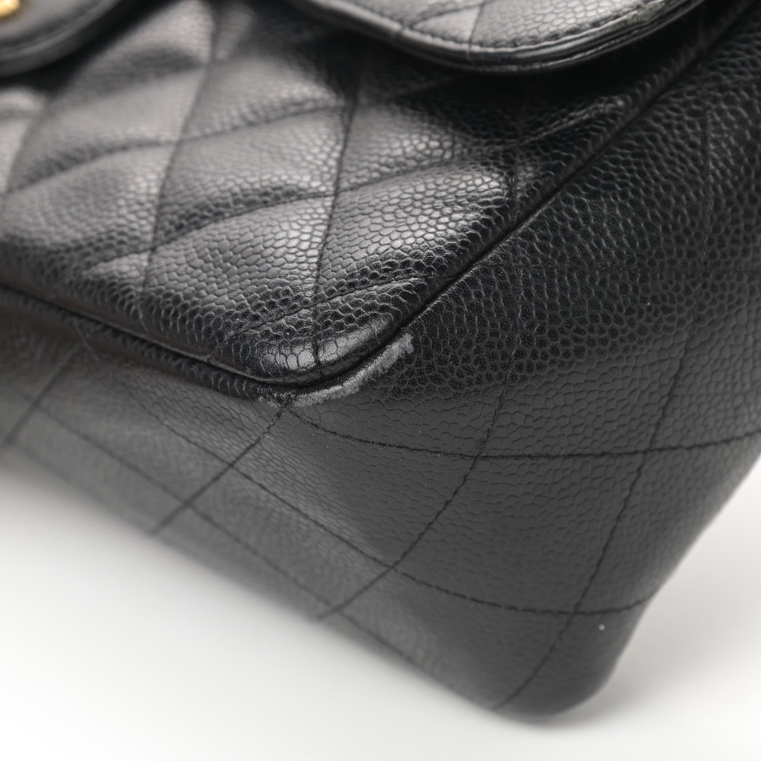 Chanel Caviar Quilted Jumbo Single Flap Black 10 of 17