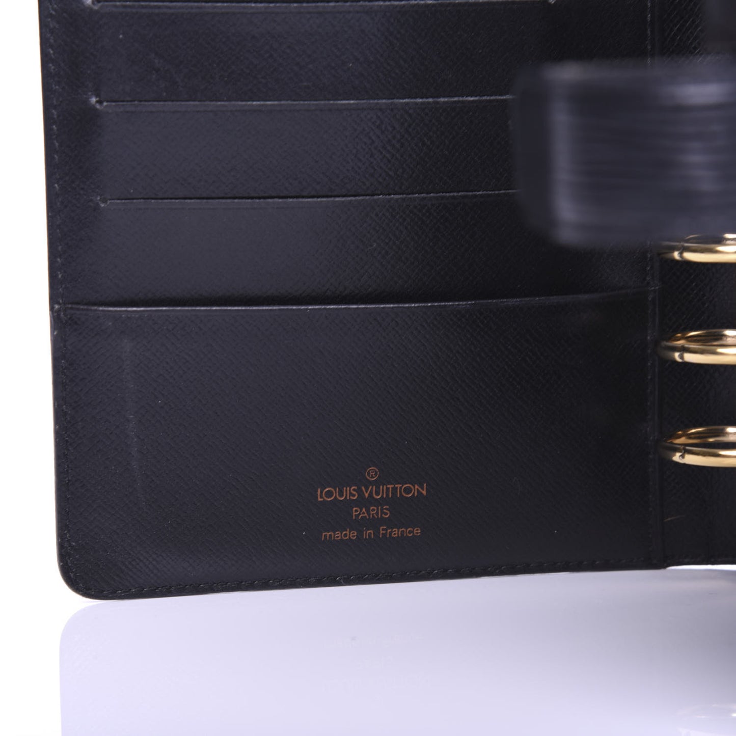 Epi Medium Ring Agenda Cover Black