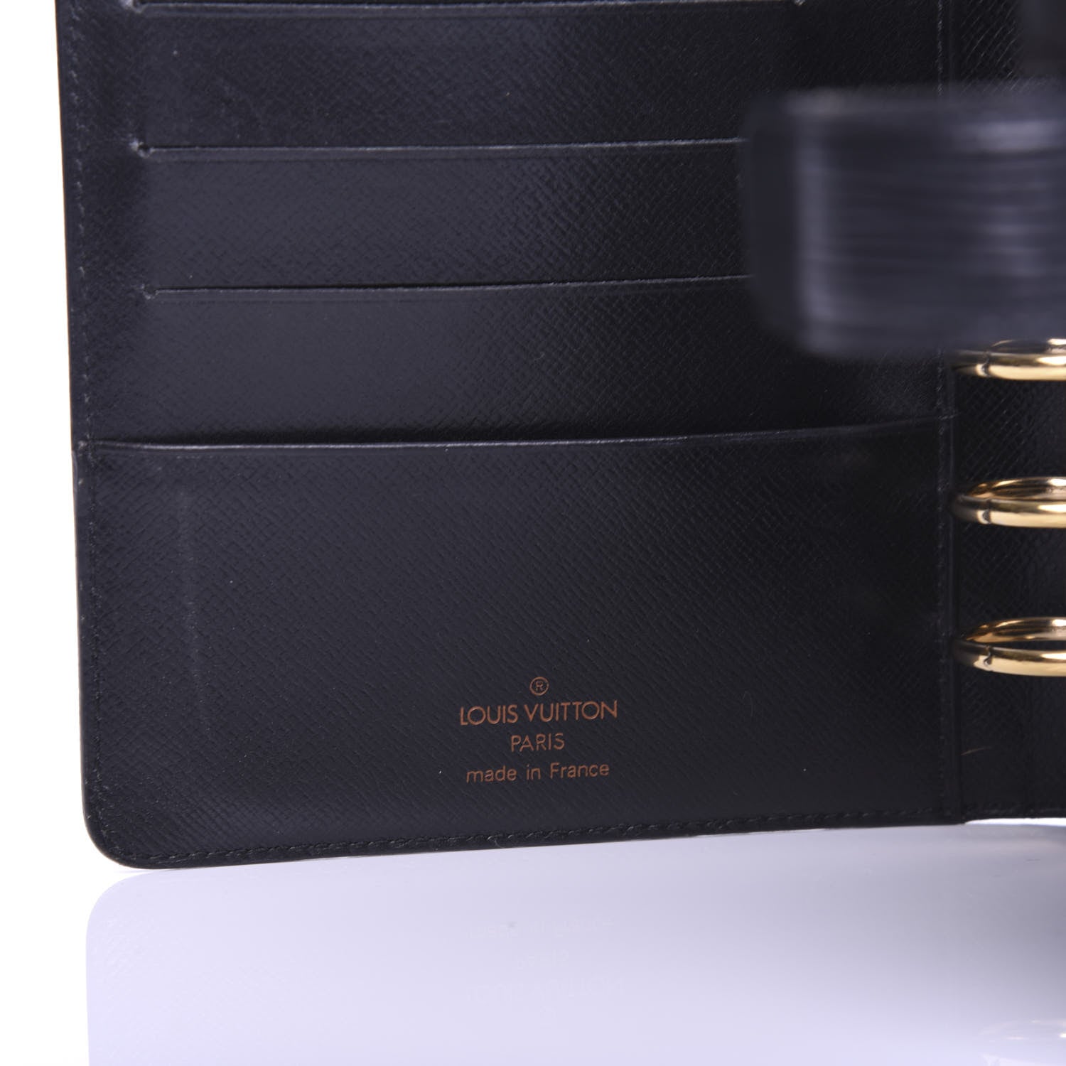 Louis Vuitton Epi Medium Ring Agenda Cover Black 6 of 8