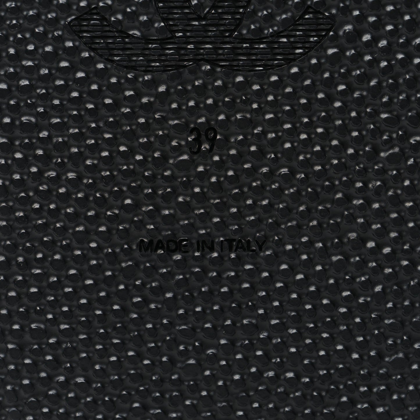 Fabric Lambskin CC Sandals 39 Black
