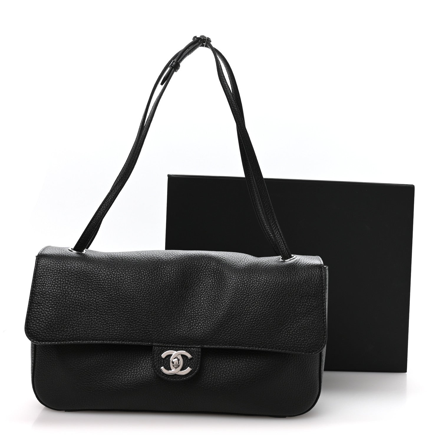 Chanel Grained Calfskin Small Souplissimo Maxi Flap Black 10 of 10