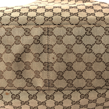 Gucci Monogram Large Horsebit Chain Hobo Dark Brown 13 of 15