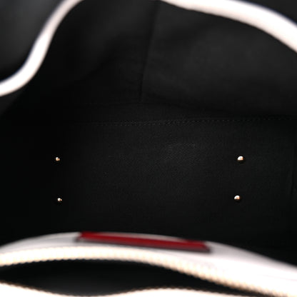 Valentino Garavani Lambskin Be My VLTN Print Candystud Top Handle Bag White Red Black 5 of 9
