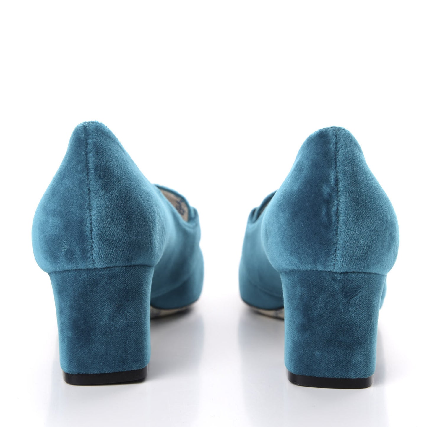 Softy Velvet GG Victoire 55mm Loafer Pumps 36.5 Pavone