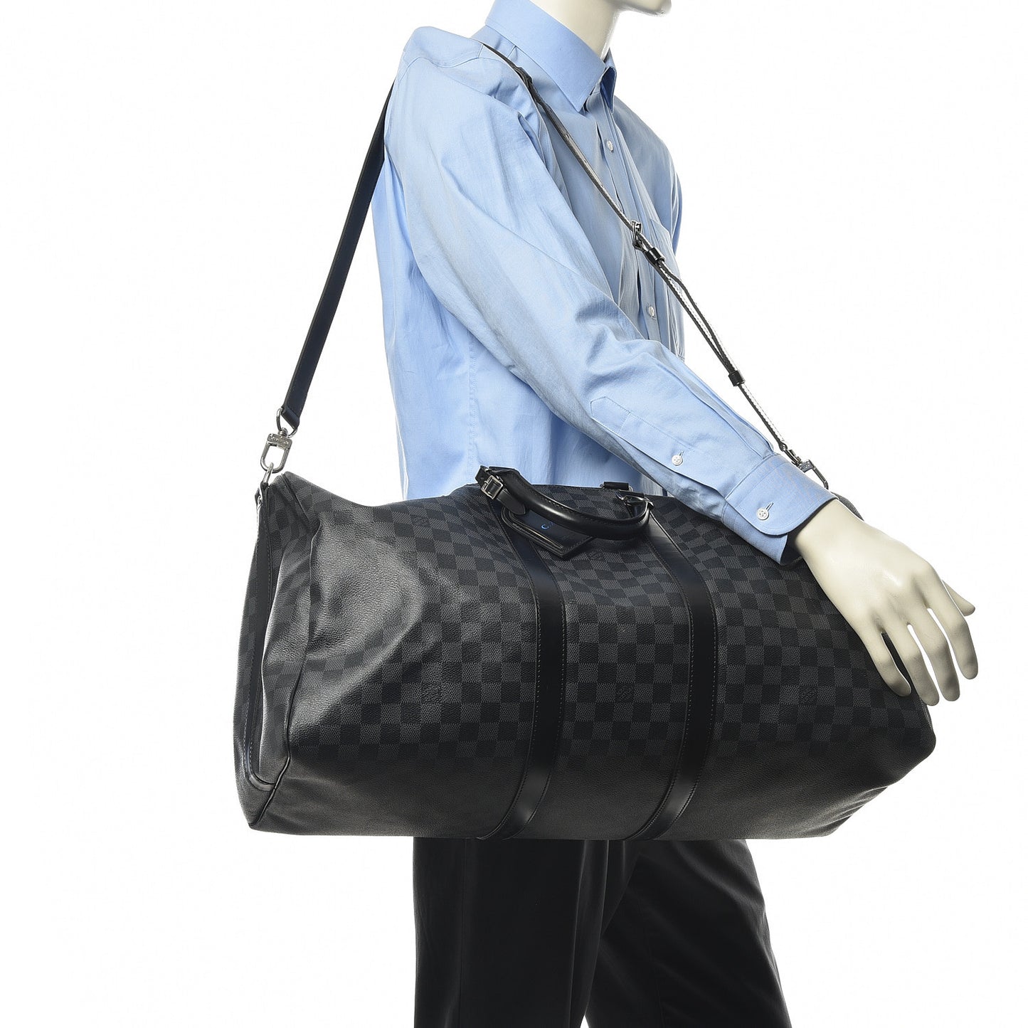 Damier Graphite Keepall Bandouliere 55