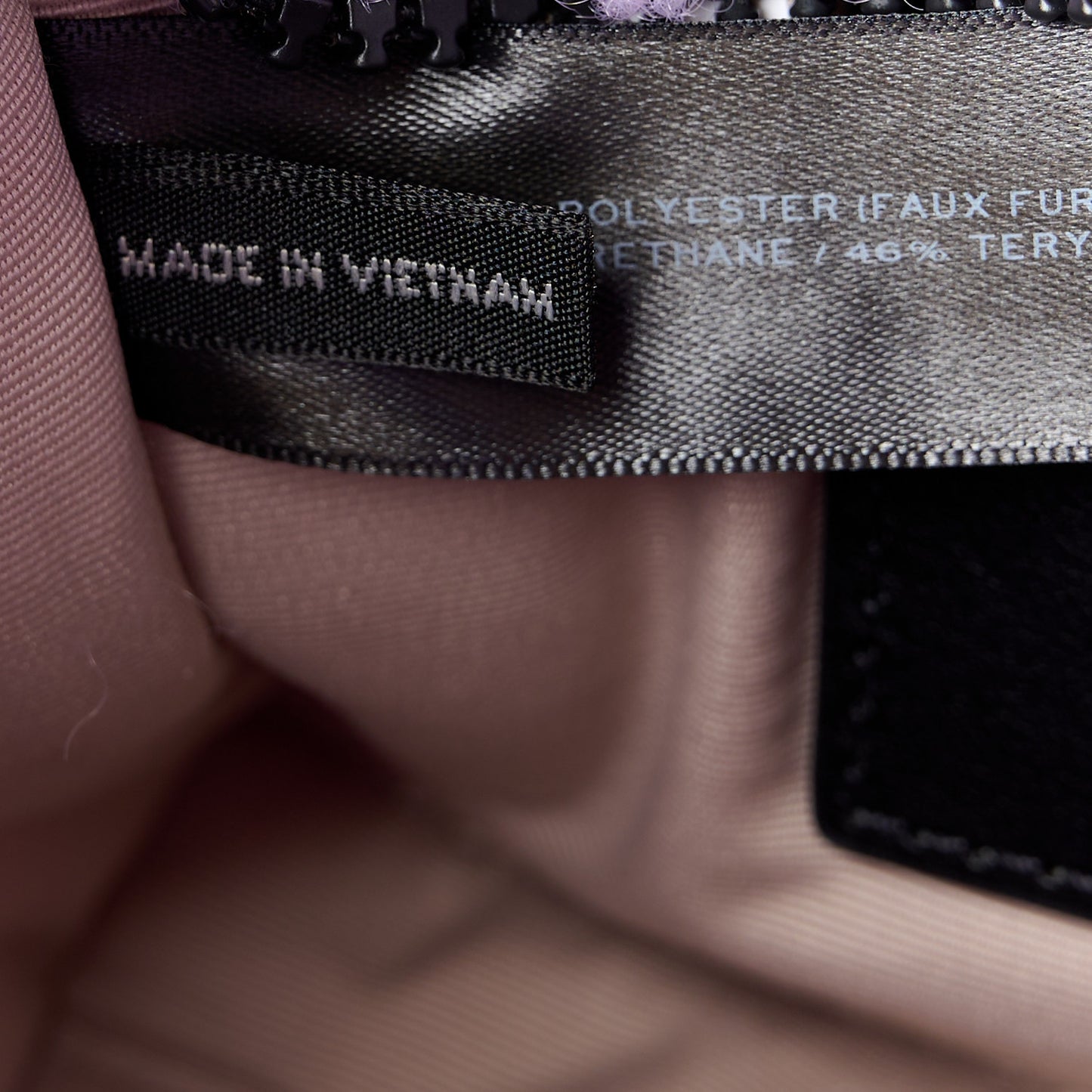 Faux Shearling Mini The Traveler Tote Bag Lilac