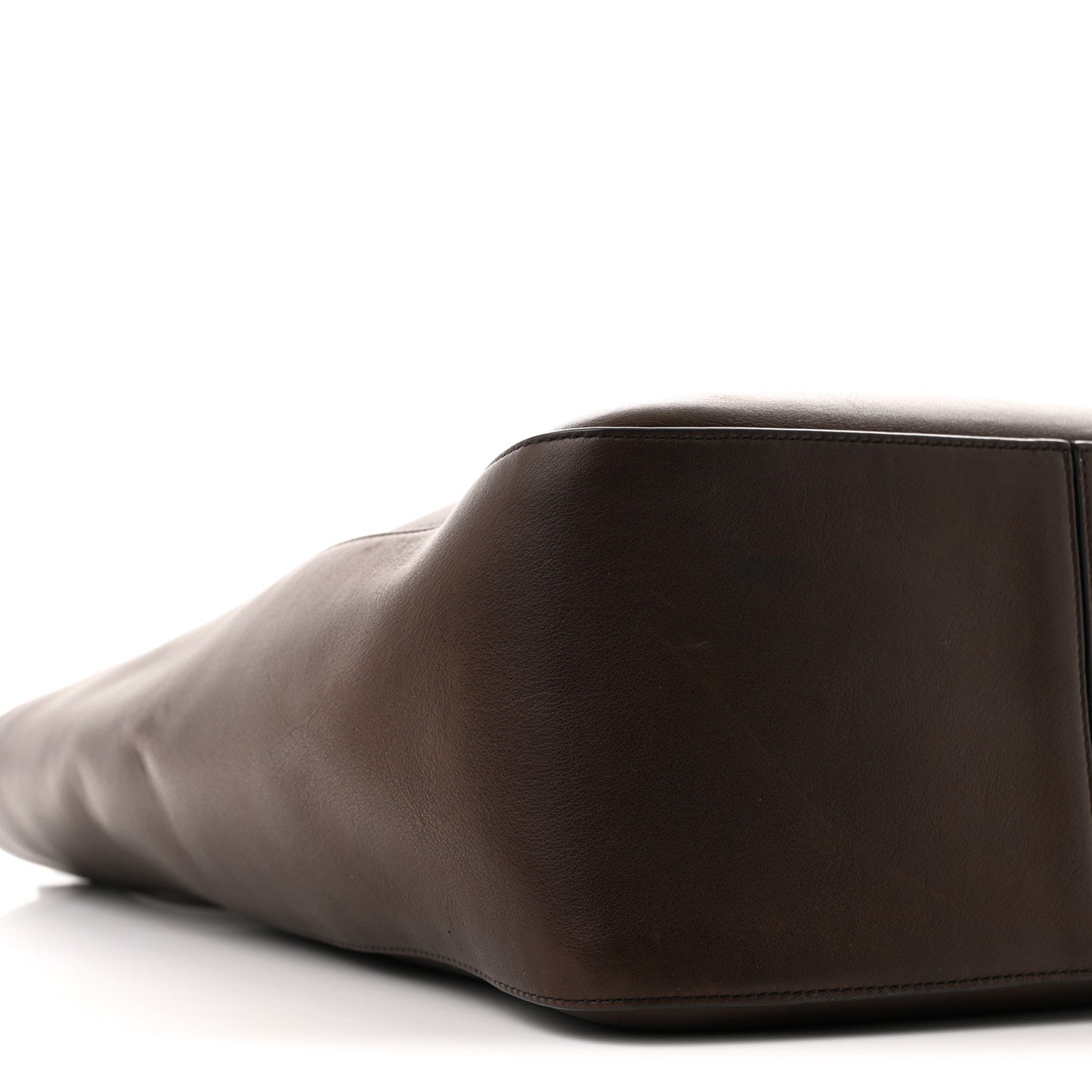 The Row Calfskin Tall Day Luxe Tote Deep Brown 8 of 9