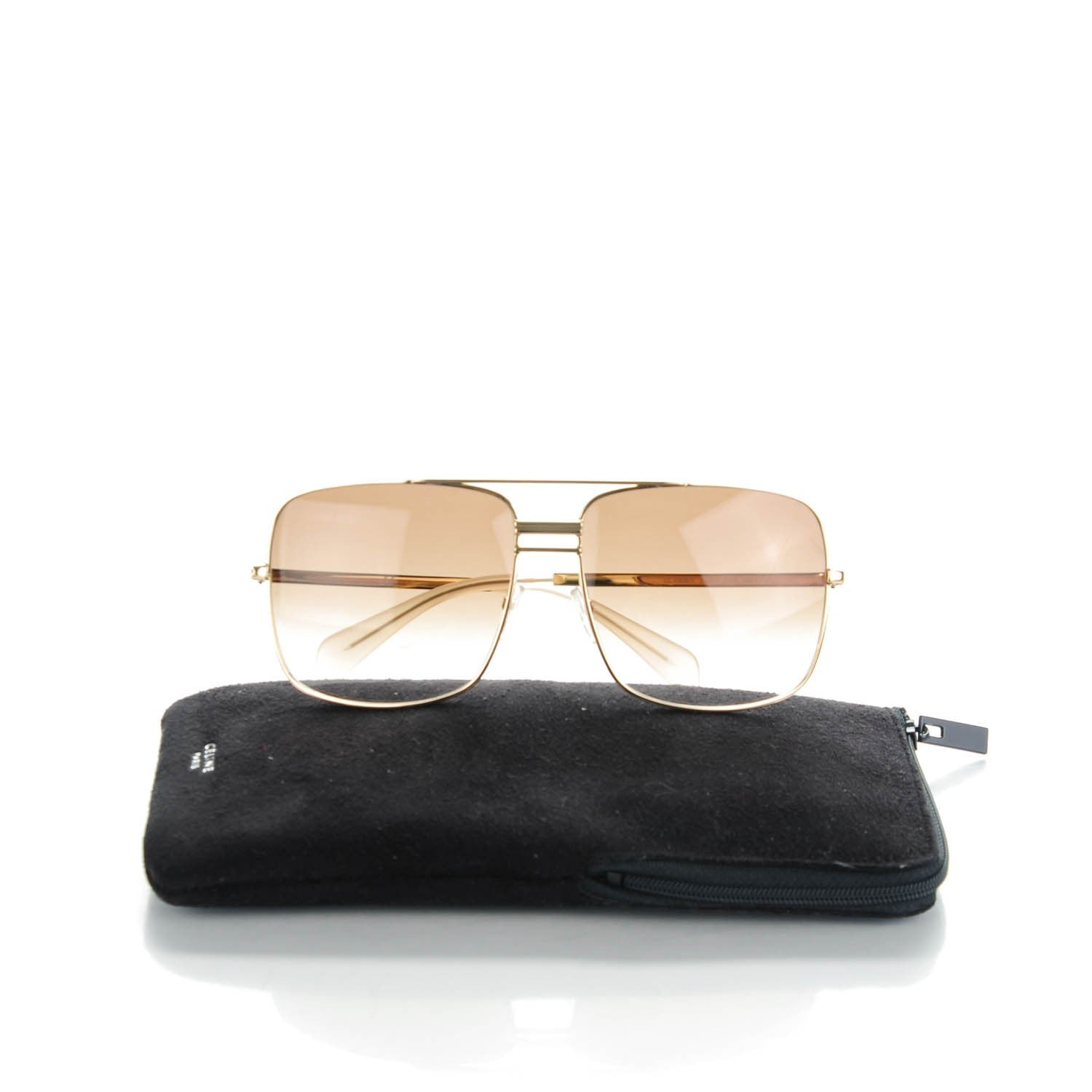 Celine Metal Sunglasses CL 41808/S Gold 148325 – FASHIONPHILE