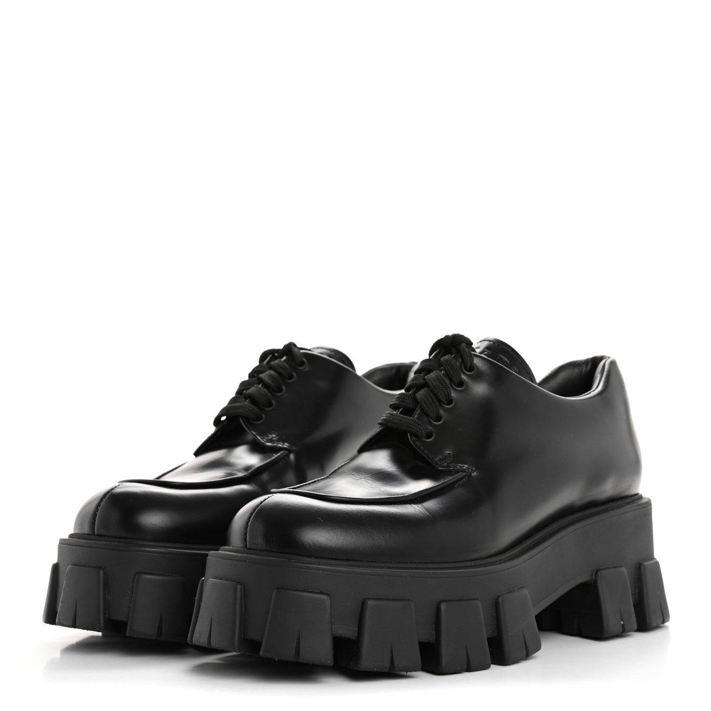 Spazzolato Rois Monolith 55mm Derby Loafers 37 Black