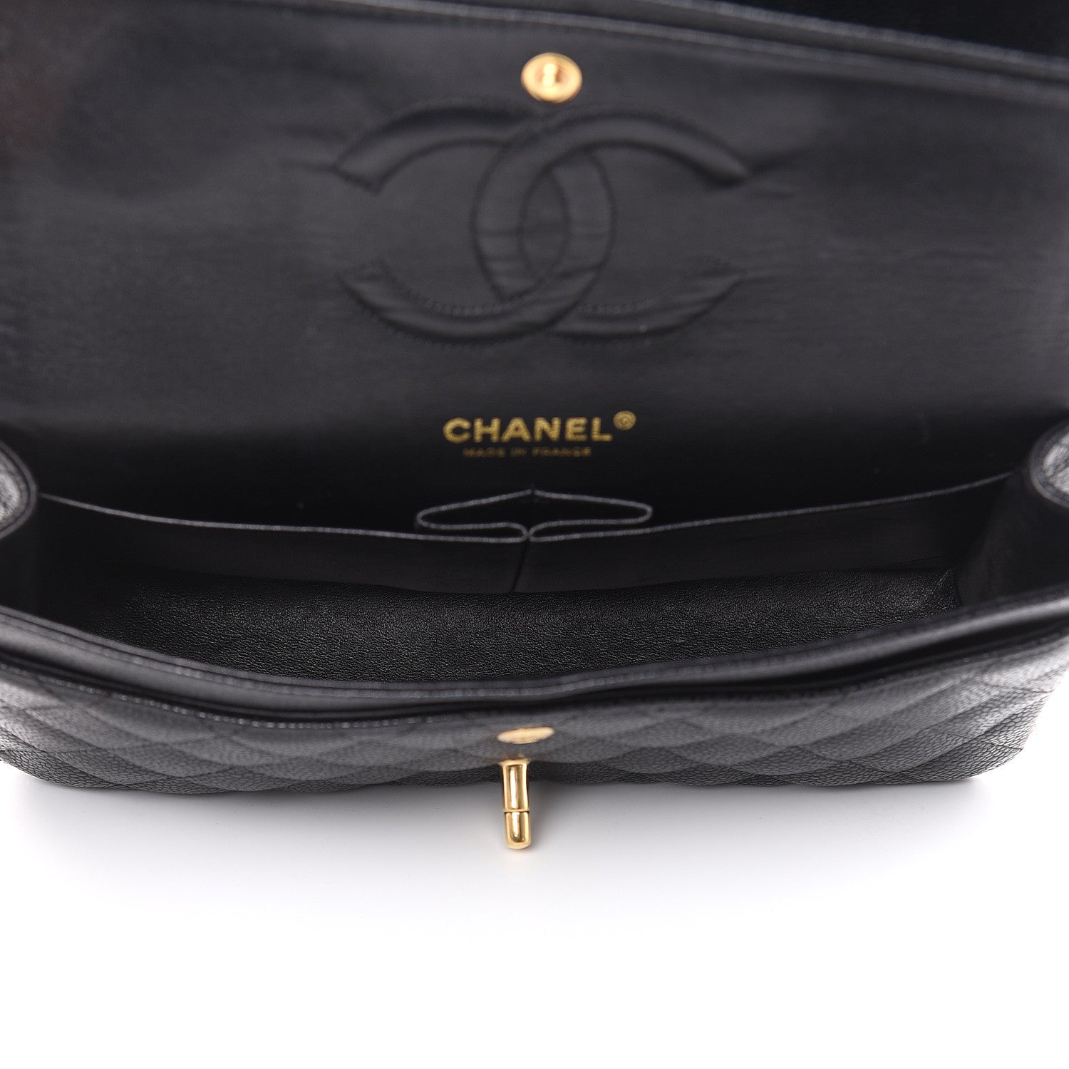 Chanel Caviar Quilted Medium Double Flap Black 5 of 17