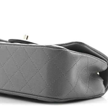 Chanel Caviar Quilted Mini Rectangular Flap Grey 10 of 11