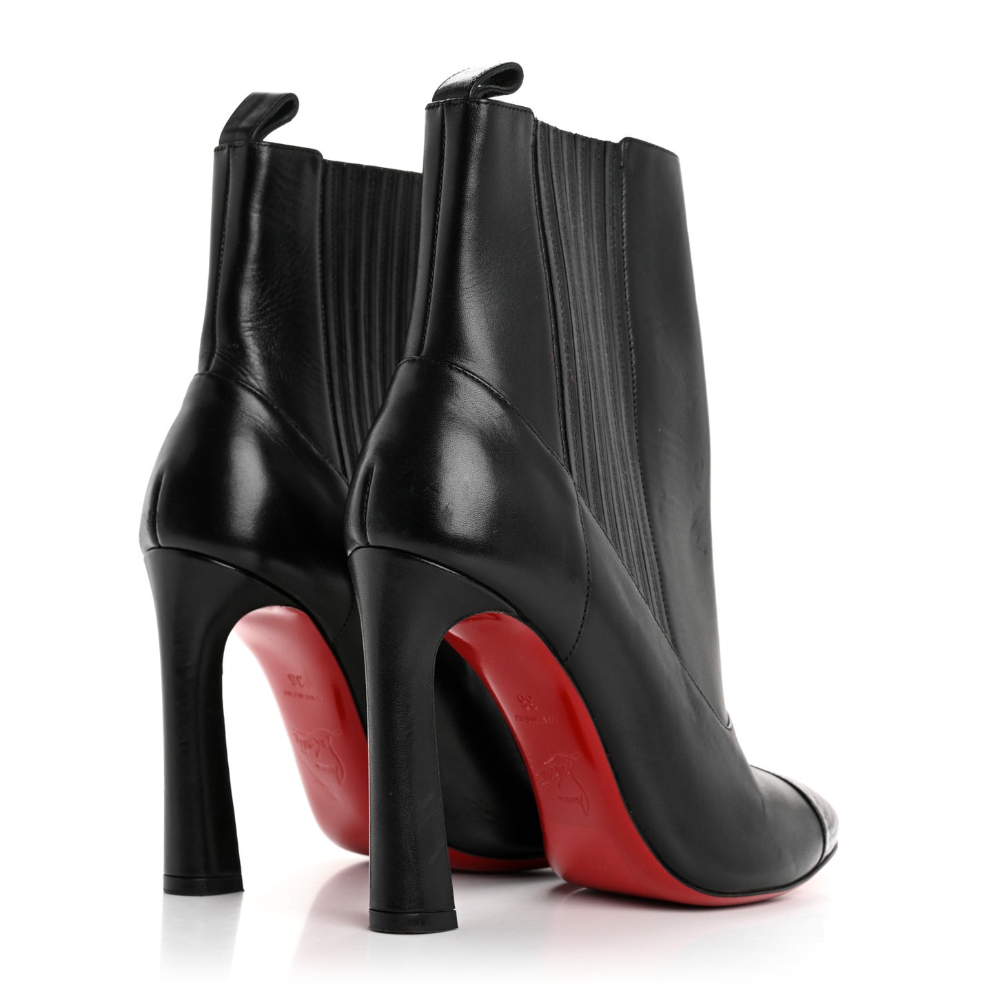 Calfskin Shine Me In The 90s 85 Ankle Boots 36 Black