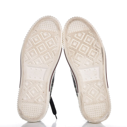 Valentino Garavani Canvas Butterfly Applique Embroidered Low Top Sneakers 40 Military Green 7 of 12