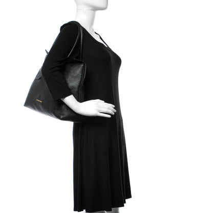 Burberry London Grainy Calfskin Medium Baynard Tote Black 2 of 11