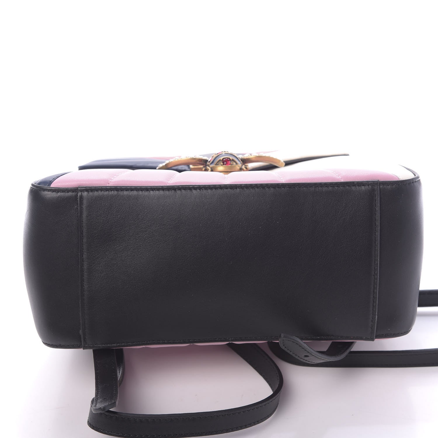 Gucci Calfskin Bamboo Trapuntata Queen Margaret Backpack Blue Agata Hibiscus Red Mystic White Sugar Pink 6 of 12