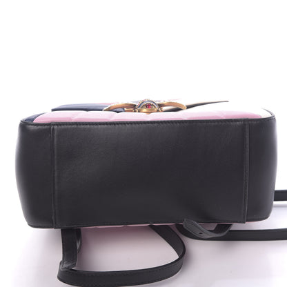 Gucci Calfskin Bamboo Trapuntata Queen Margaret Backpack Blue Agata Hibiscus Red Mystic White Sugar Pink 6 of 12