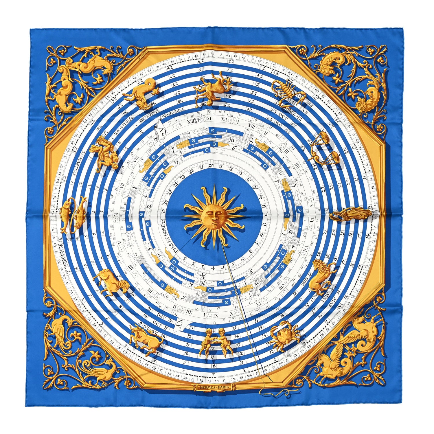 Hermes Silk Dies et Hore Scarf 90 1 of 10