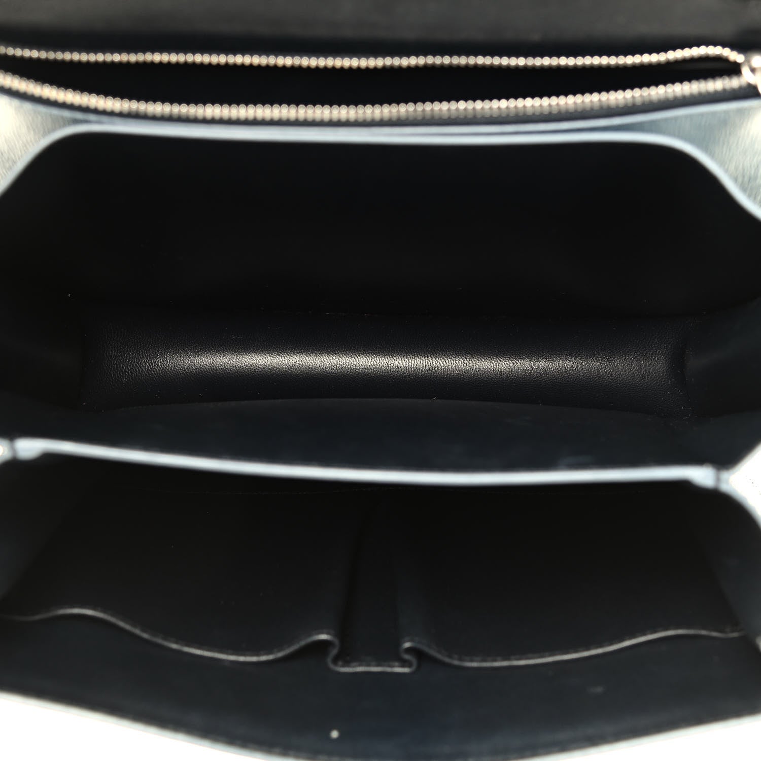 Celine Liege Calfskin Medium Classic Box Flap Bag Slate Blue 5 of 10