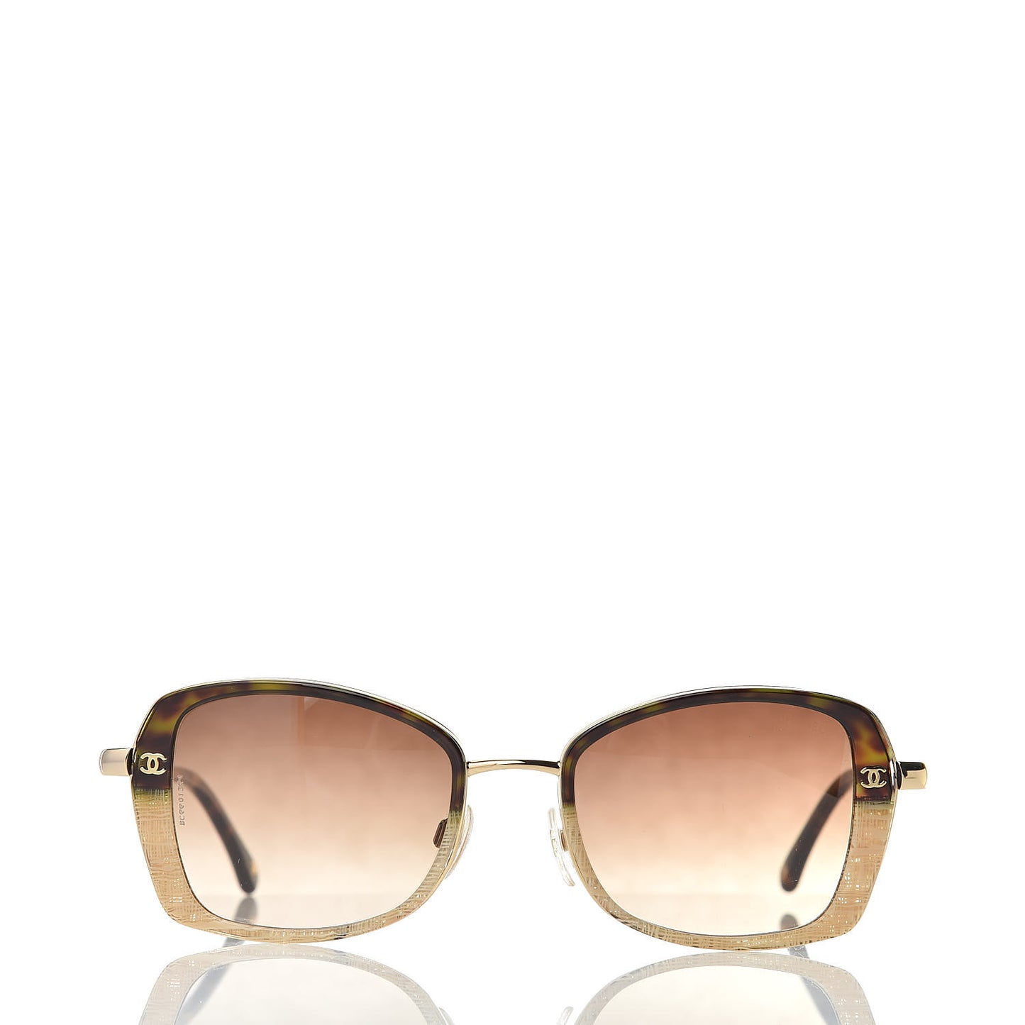 Metal CC Sunglasses 4184 Brown
