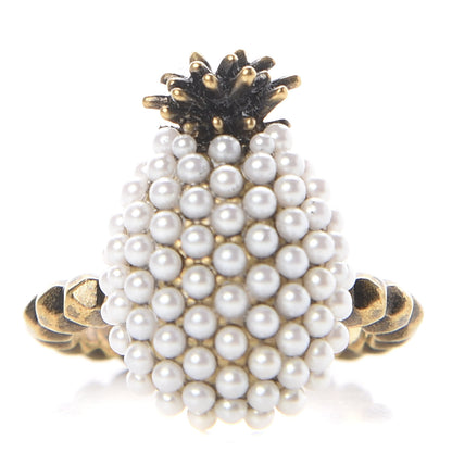 Gucci Pearl Pineapple Ring L Cream 1 of 4