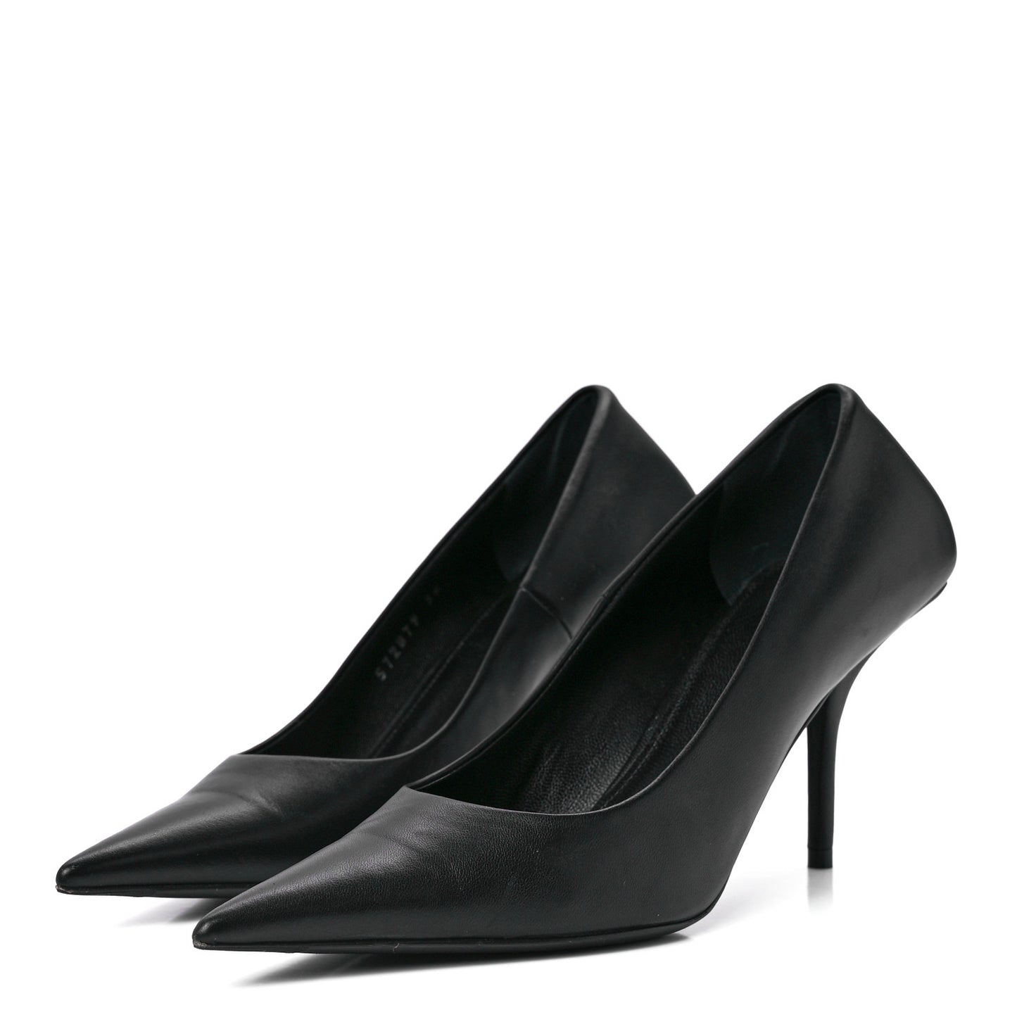 Nappa Square Knife 80mm Pumps 36 Black