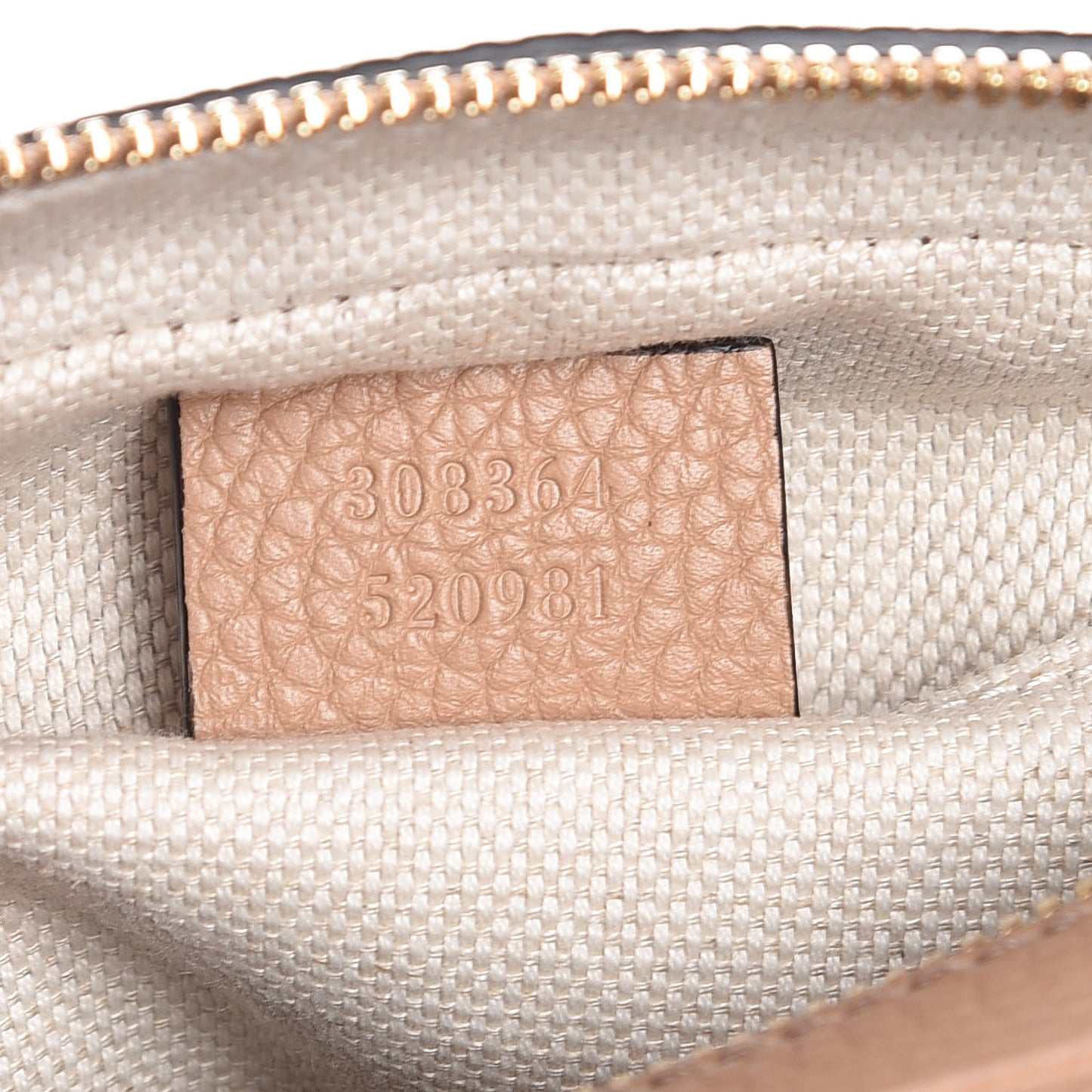 Pebbled Calfskin Small Soho Disco Bag Rose Beige