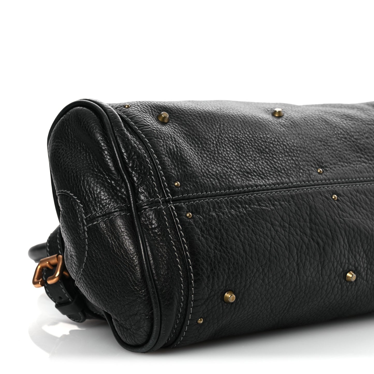 Calfskin Medium Paddington Satchel Black