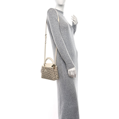 Louis Vuitton Calfskin Satin Lurex Brass Embroidered Mini Spheres Capucines Beige 2 of 8