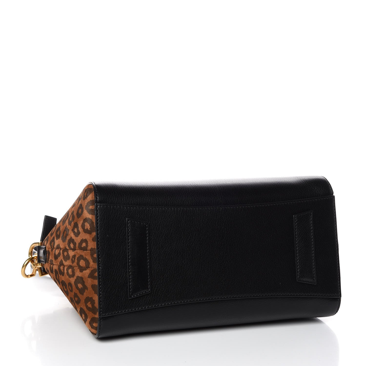 Givenchy Calfskin Suede Leopard Print Small Antigona Black 5 of 10