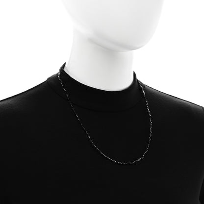 Tiffany Sterling Silver Black Spinel Ziegfeld Bead Necklace 2 of 6