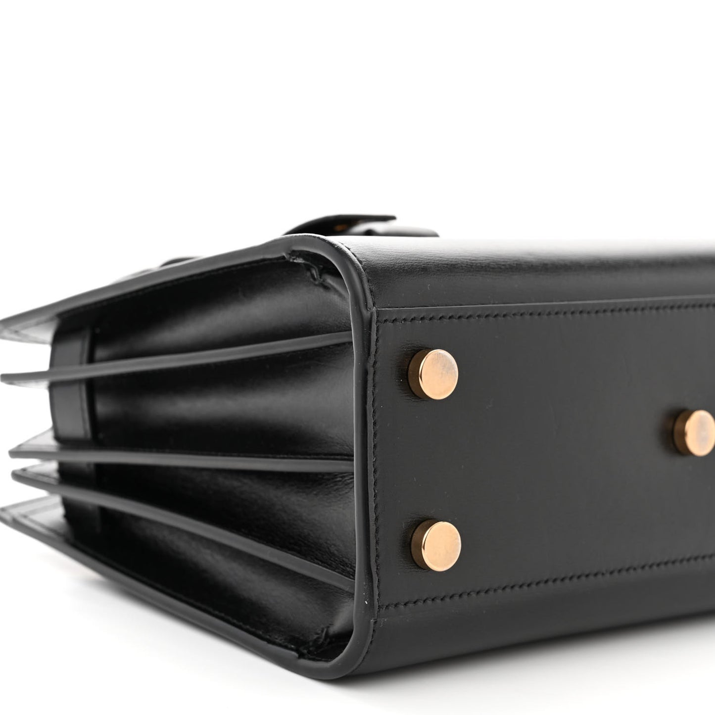 SAINT LAURENT Calfskin Nano Sac De Jour Black