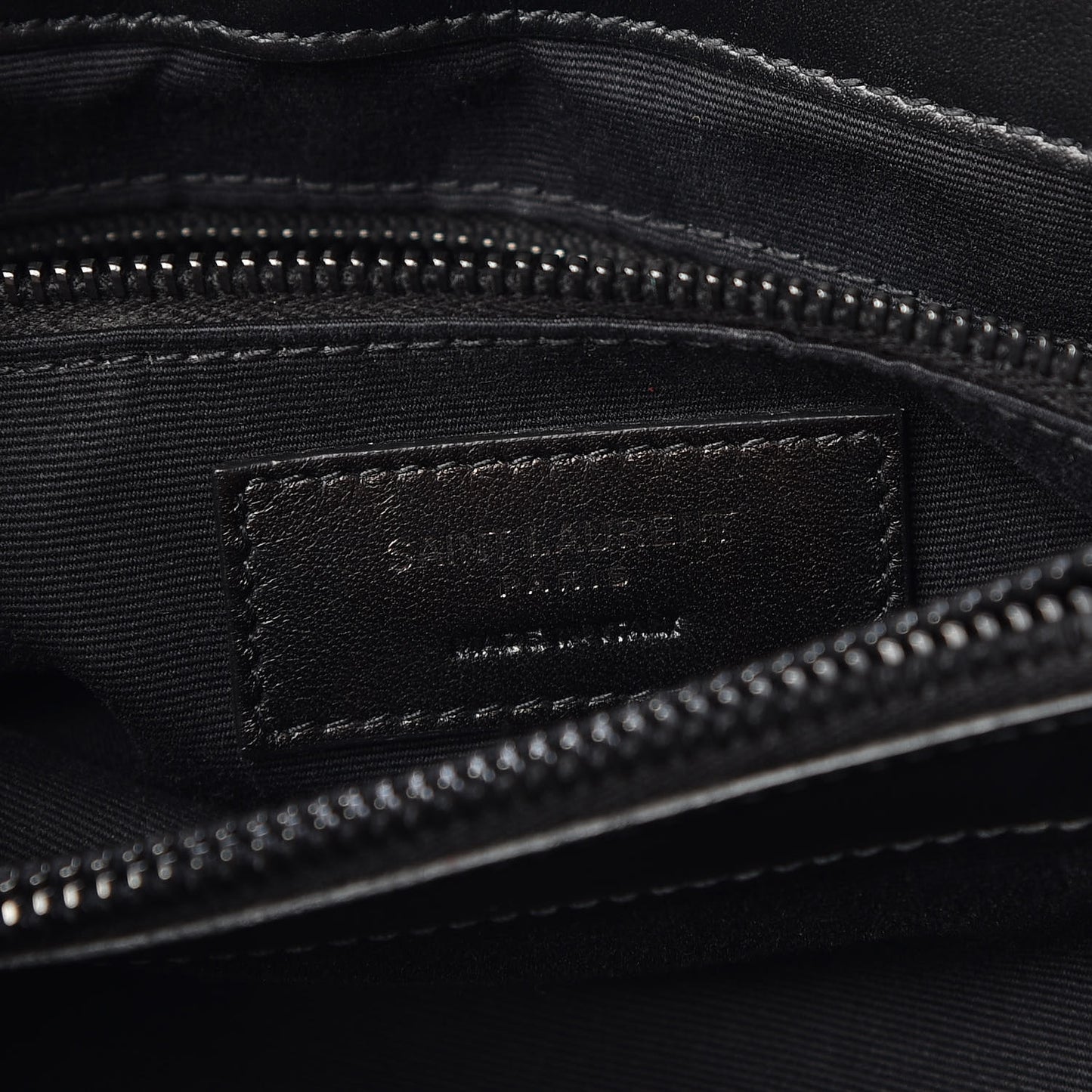 Calfskin Y Quilted Monogram Medium Loulou Chain Satchel Black