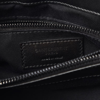 Saint Laurent Calfskin Y Quilted Monogram Medium Loulou Chain Satchel Black 6 of 10