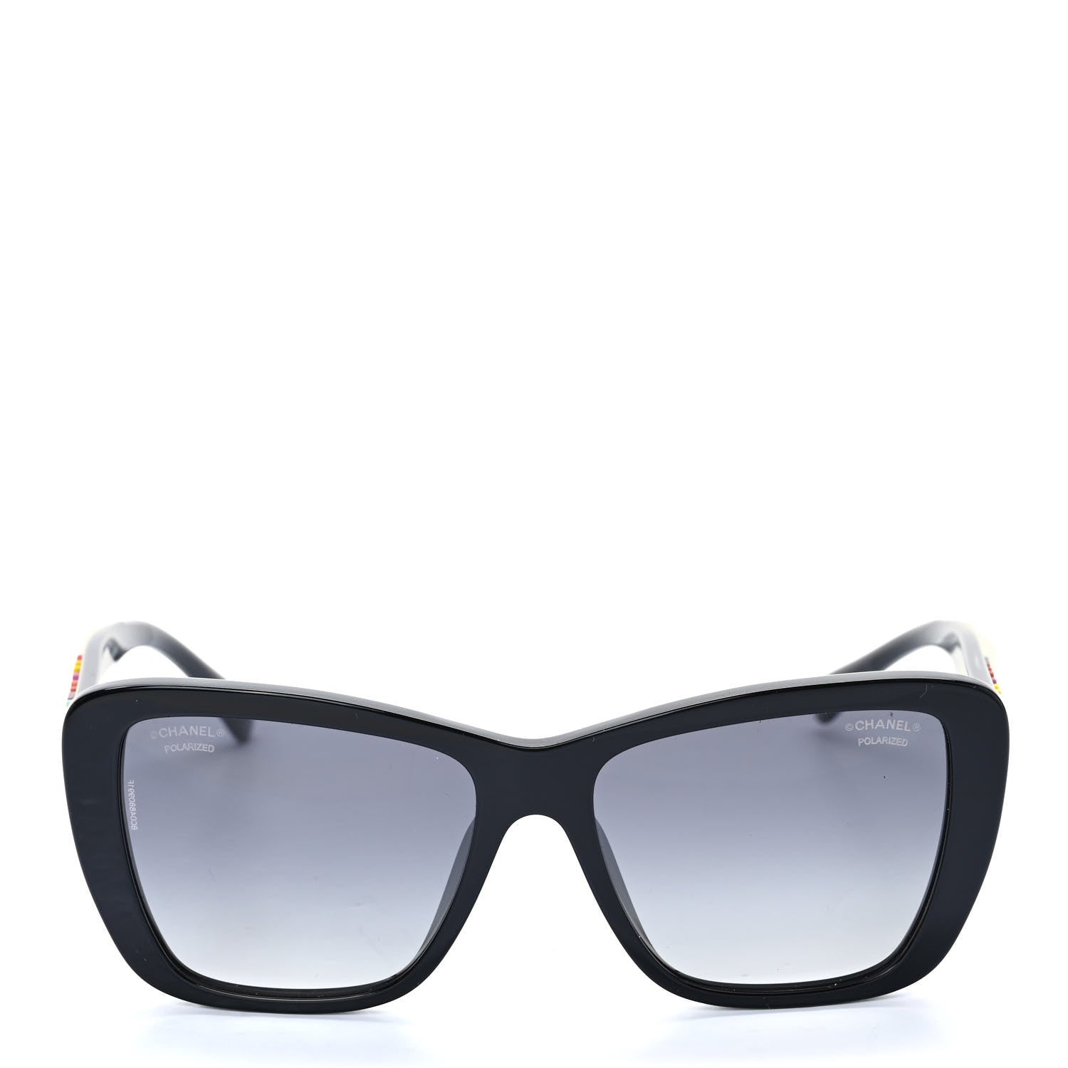 Chanel Acetate Polarized Butterfly Sunglasses 71548A Black 2 of 8